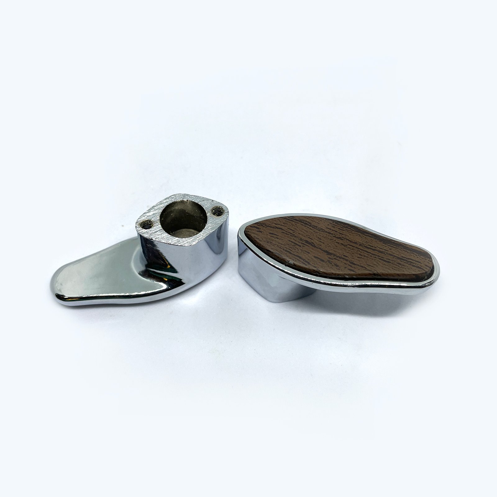Stainless Steel Wooden Texture Knobs - Image 4